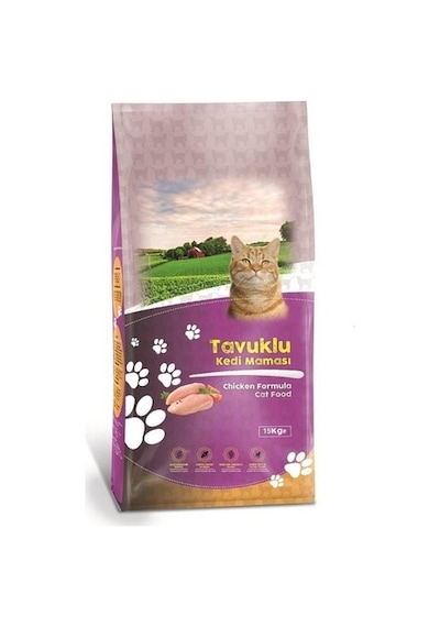 Pisy Cat Tavuklu Yetişkin Kedi Maması 15 KG
