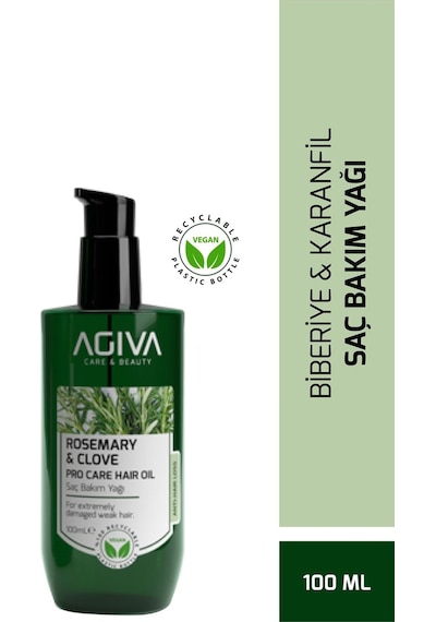 Agiva Biberiye&Karanfil Dökülme Karşıtı Saç Bakım Yağı 100 ML