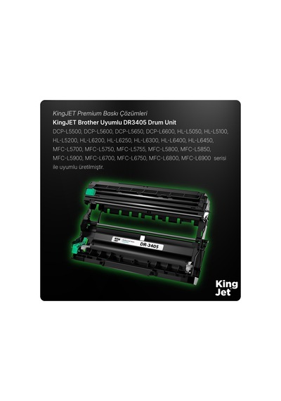 Kingjet Brother Uyumlu Dr-3405 Tekli Uyumlu  Drum Ünitesi Dcp-l5500d