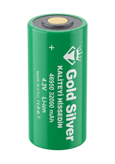 Gold Silver 46950 Şarj Edilebilir Li-ion Pil - 32000 Mah 4.2v Yüksek Kapasite