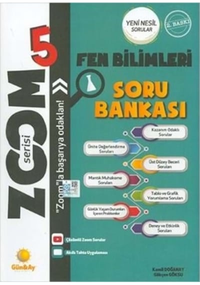 5. Sınıf Fen Bilimleri Zoom Soru Bankası Günay Yayınları