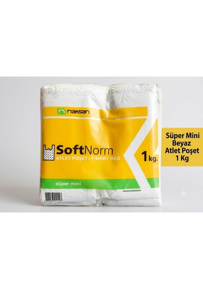 Şeylişeyler - Naksan Süper Mini Beyaz Atlet Poşet 1 Kg
