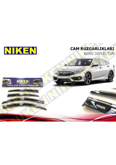 Honda Civic Kromlu Cam Rüzgarlığı Niken 2007-2011