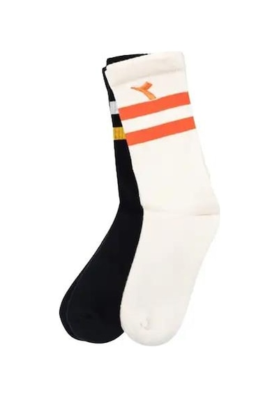 Diadora D202014-976 2 Pack Striped Crew Socks W Kadın Çorap Krem