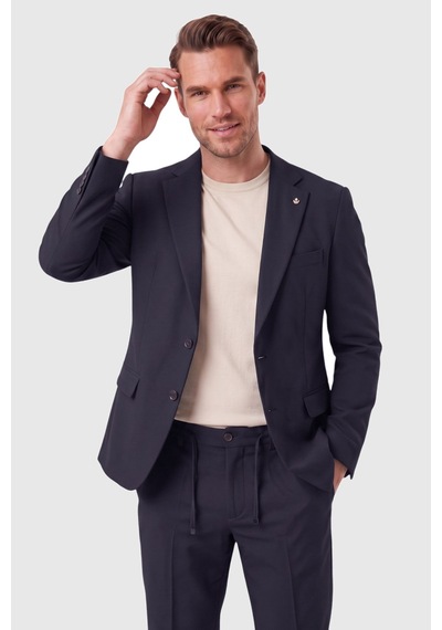 Deepsea Erkek Lacivert Slim Fit Likralı Gofre Kumaş Takım Elbise İpli Lastikli Pantolon 2602326 Deepsea Erkek Lacivert Slim Fit Likralı Gofre Kumaş Takım Elbise İpli Lastikli Pantolon 2602326
