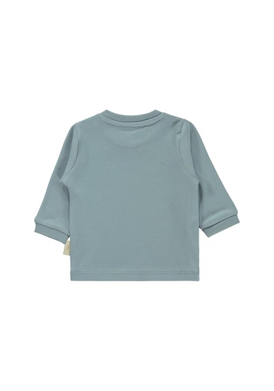 Civil Baby Organik Pamuklu 1-9 Ay Sweatshirt - Mavi