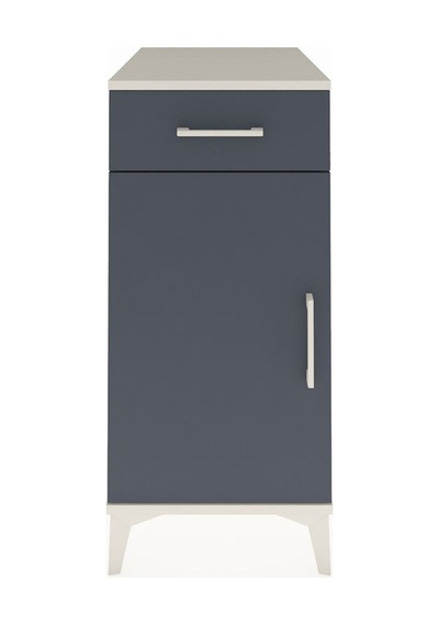 Kronos Komodin Tek Raflı Tek Çekmeceli Tek Kapaklı 44x59x96 Aytaşı-antrasit Aytası