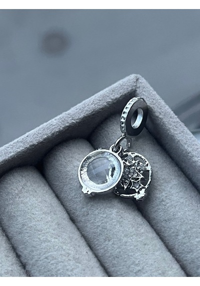 Mercek Yıldız Charm Asafaccessory Gümüş