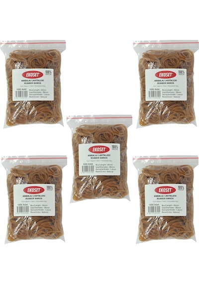 Ekoset Para Ambalaj Paket Lastiği 40 MM 5.000 Adet