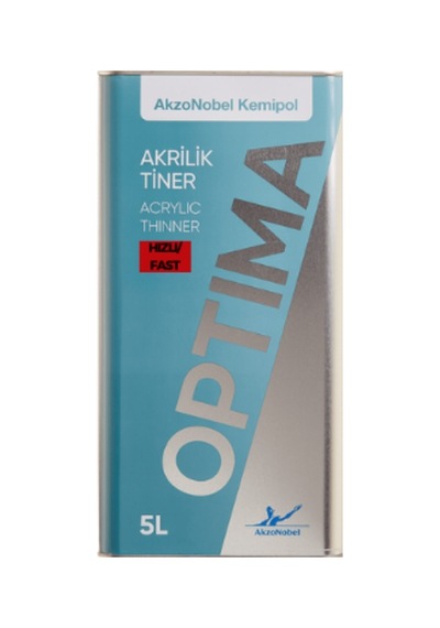 Akzonobel Optima Akrilik Tiner Hızlı Gl 5 Litre 0