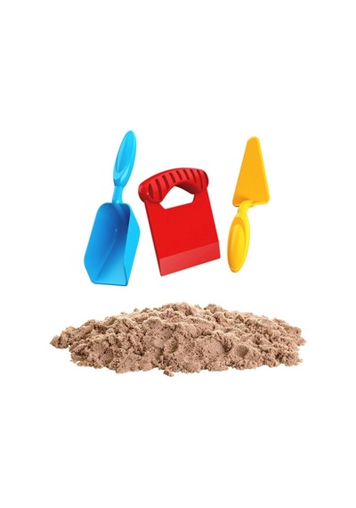 03690 Aksesuarlı Naturel Kinetik Oyun Kumu 1000 Gr - Çok Renkli