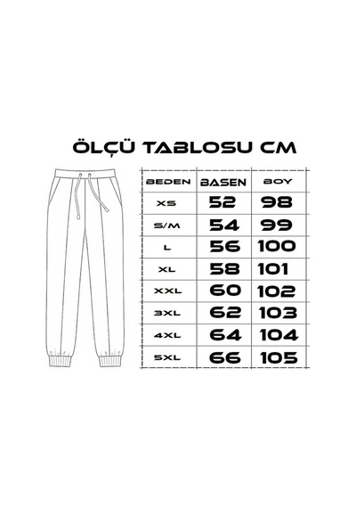 Tarzsokak Lion Company Unisex 2ip Şardonlu Kışlık Eşofman Altı Esf01 Siyah