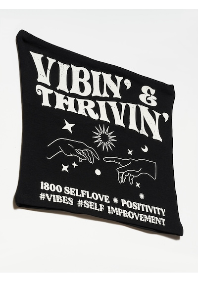 Dilvin Baskılı Straplez Crop Top Siyah