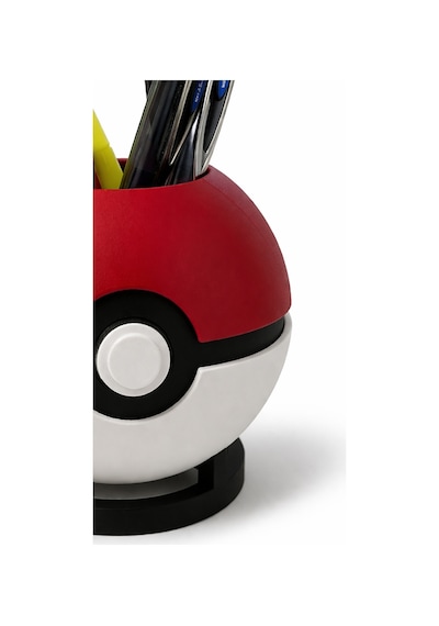Pokeball Kalemlik Ve Stand Pokemon Temalı Masaüstü Organizer Siyah - Beyaz