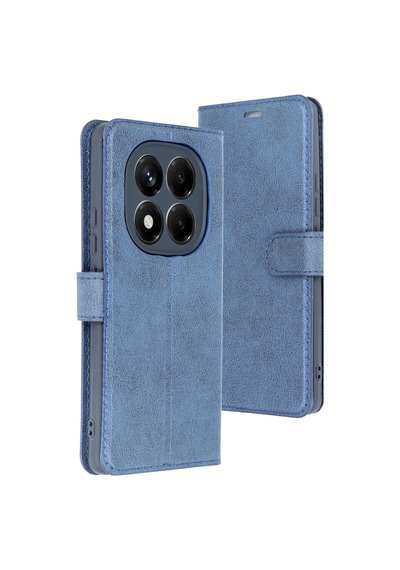 Uryport Xiaomi Redmi Note 14 Pro 5g Kılıf Trend S Plus Kapaklı Kılıf - Lacivert