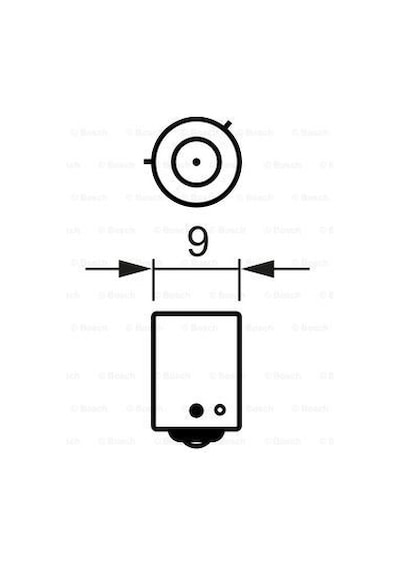 BOSCH 1987302264 Ampül Purelıght 12V H21W 21W Bay9S
