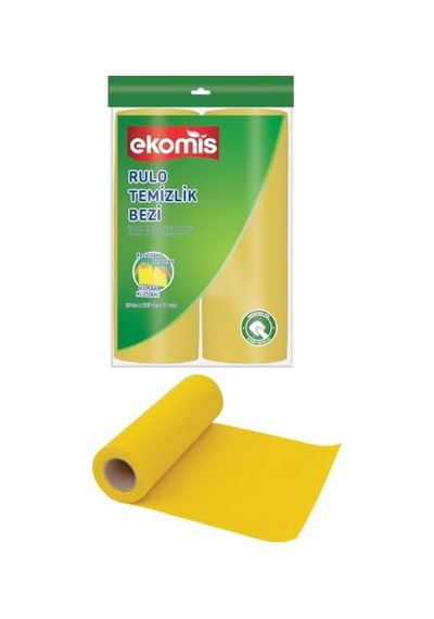 Rulo Temizlik Bezi 27x225 Cm 2'li Islak Ve Kuru Kullanım, Süper Emici Perforeli Havlu Açık Bej