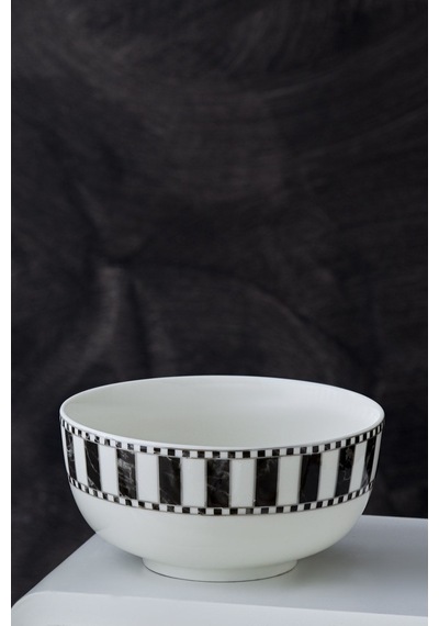 Karaca  Damalı Noodle Porselen Kase 14 cm