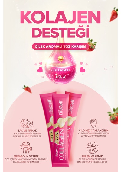 Lifecell Collagen Cla Hyaluronic Acid+coenzyme Q10 30 Saşe