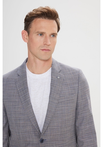 AC&Co / Altınyıldız Classics Erkek Lacı Comfort Fit Rahat Kesim Mono Yaka Casual Blazer Ceket Lacı