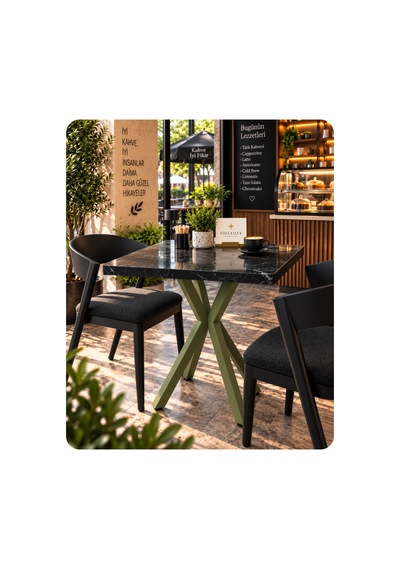 Kalınlaştırmalı Mutfak Cafe Balkon Bahçe Restoran Yemek Masası 70x70 Yeşil Siyah Traverten Kare Yeşil Yeşil Kalınlaştırmalı Mutfak Cafe Balkon Bahçe Restoran Yemek Masası 70x70 Yeşil Siyah Traverten Kare Yeşil Yeşil