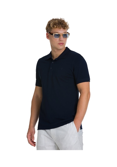 Hatemoğlu Lacivert Regular Fit 100% Pamuk Polo Yaka Tişört
