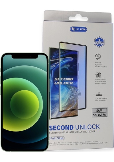 Newface - 973 - Samsung Galaxy Uyumlu S23 Ultra Durable Full Glue - Csmo-tex - Curved Cam