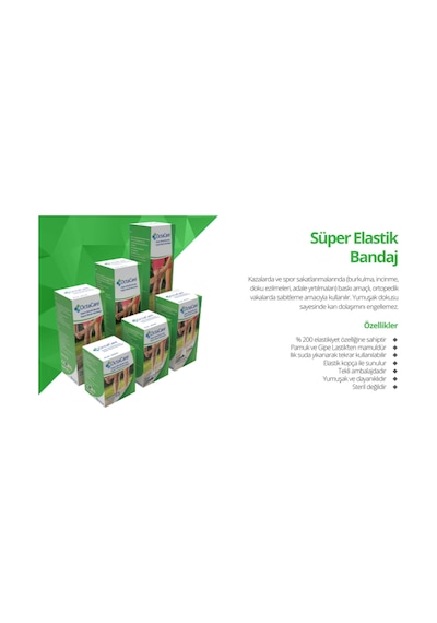 Octacare Süper Elastik Bandaj 20 Cm X 4,5 M 1 Adet