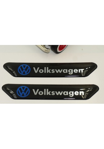 Volkswagen Logo Çamurluk Yanı Ve Ayna Metalize Damla Desen 3M Log