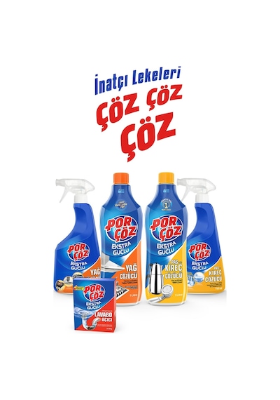 Porçöz Çamaşır Makinesi Temizleyici 4 x 250 ML