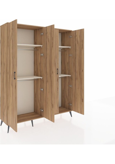 Hyperion Gardrop 4 Raflı 4 Kapaklı 4 Askılı 176x44x221 Çam-çam/aytaşı Çam/aytaşı Hyperion Gardrop 4 Raflı 4 Kapaklı 4 Askılı 176x44x221 Çam-çam/aytaşı Çam/aytaşı