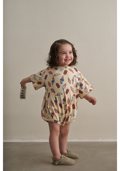 Oh La La Koala Krem Comfy Cubs Serisi Oversize Tulum