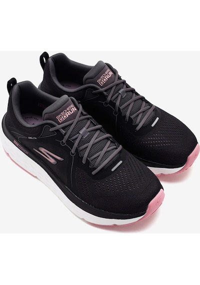 Skechers Max Cushioning Delta - Smooth Stride Kadın Siyah Koşu Ayakkabısı 129132 Bkpk Siyah