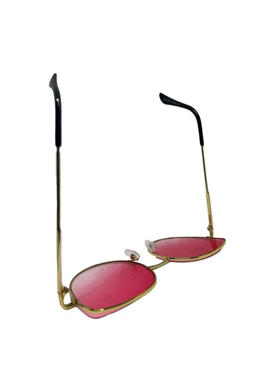 Vintage Fashion Hafif Unisex Güneş Gözlüğü Güneş Gözlüğü Pembe Oval Çerçeve Dma20 Rose Gold