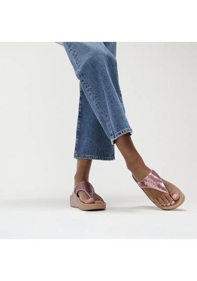 B50 Metallic Soft Blush Terlik Kadın Diğer Jf3-090 /675 /b50 Fitflop Lulu Sequin Toe-post Pembe