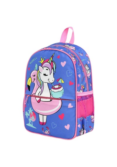 Unicorn Ve Flamingo Desenli Anaokulu Kreş Sırt Çantası Seti 3 Parça Çok Renkli