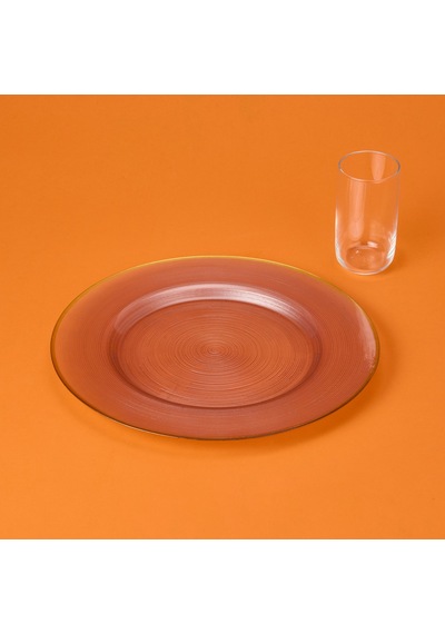 İpekk Ares Cam Supla - Vizon / Altın - 33 Cm Renkli