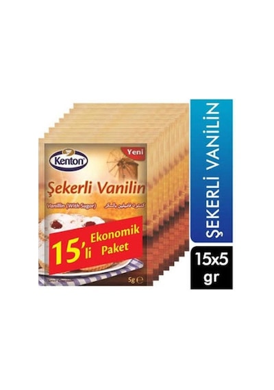 Kenton Şeker Vanilin 15 Li 5 Adet