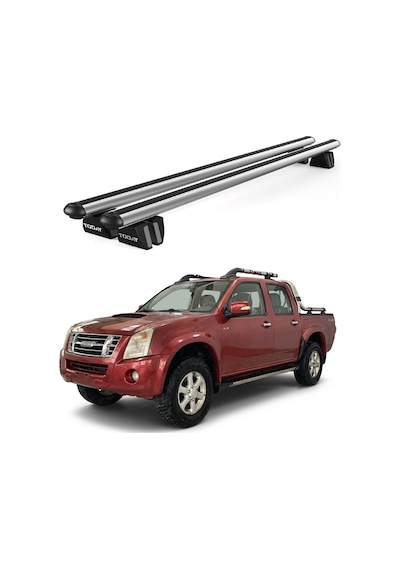 Pençe Isuzu D-max 2006-2012 Uyumlu Gri Ara Atkı 135cm Port Bagaj Tavan Barı