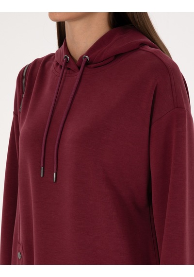 Pierre Cardin Kadın Vişne Sweatshirt 50309057-vr223 Vişne
