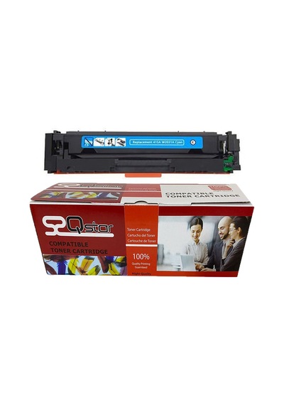Hp Cf415x W2031x Uyumlu,  Toner Çipli Toner Mavi 6000 Sayfa