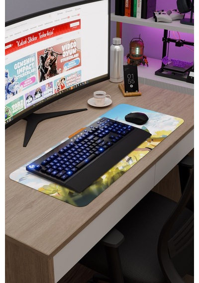 Yaoyao Genshin Impact Anime Oyuncu V5 - 70x30 Xl Gaming Mouse Pad Fare Altlığı