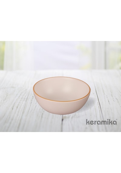 Keramika Mat Beyaz El Dekor Altın 24 Parça 6 Kişilik Yemek Takımı