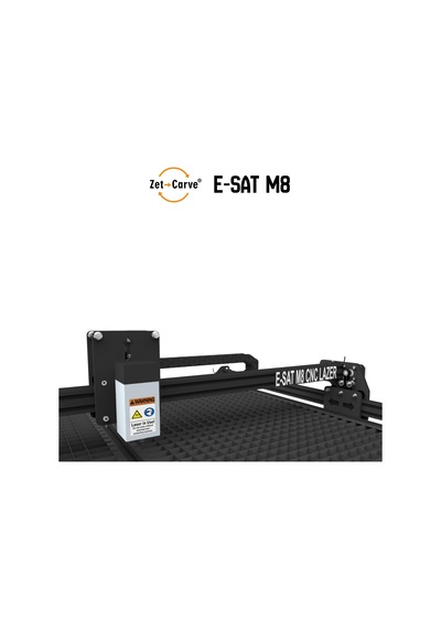 Zetcarve E-sat M8 Cnc Lazer 90x120 40 Watt