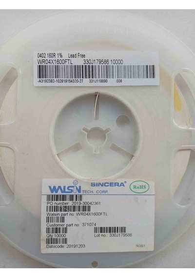Wr04x1600ftl 160r 402 Smd Direnç 1000 Adet