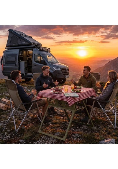 Fiways Axıs V2 Xl Haki Metal Büyük Kamp Masası, 1mm Çelik Gövde, Katlanır Çantalı Outdoor Sehpa