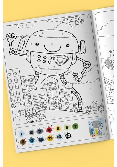 Kodlamalı Eğlenceli Aktivite - Sayılarla Boyama Kitabı Set 2 Kitap