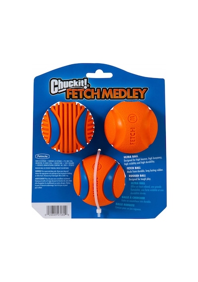 Chuckit Fetch Medley 3'lü Köpek Oyun Topu Seti 6.5 CM