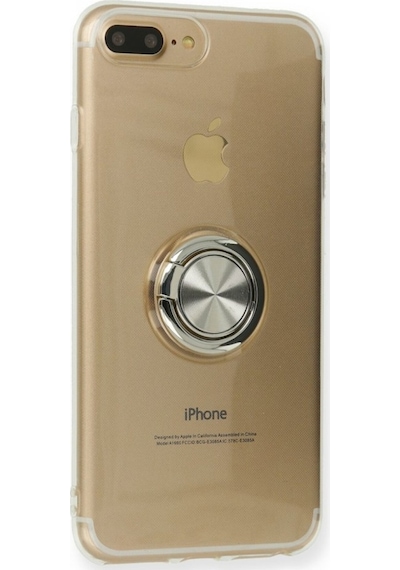 Fitcase Apple Uyumlu iPhone 7 Plus / 8 Plus Kilif Gross Ring Seffaf Arka Kapak 514447573