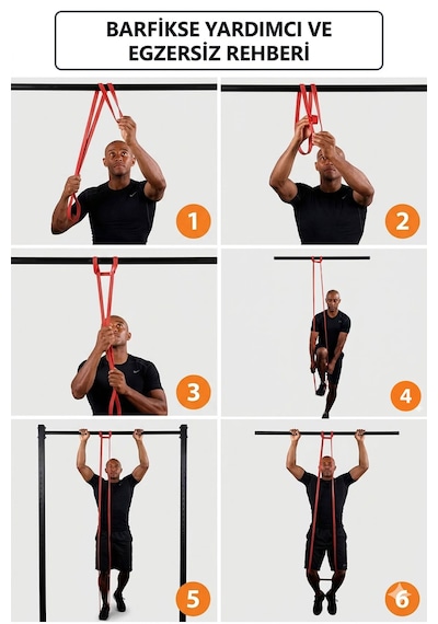 Spor Byfit 15 Kg Hafif Ve 25 Kg Orta Dirençli Set Power Güç Bandı Lastiği Kırmızı + Lila